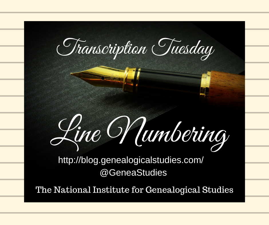 Transcription Tip: Line Numbering