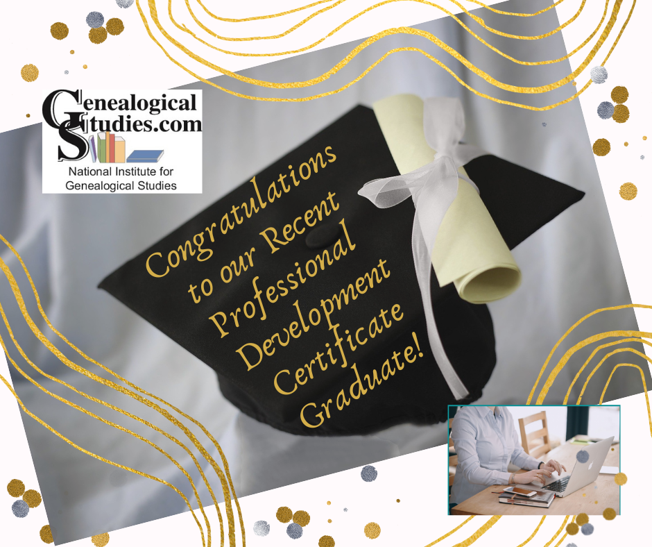 Our Recent Professional Development Graduate