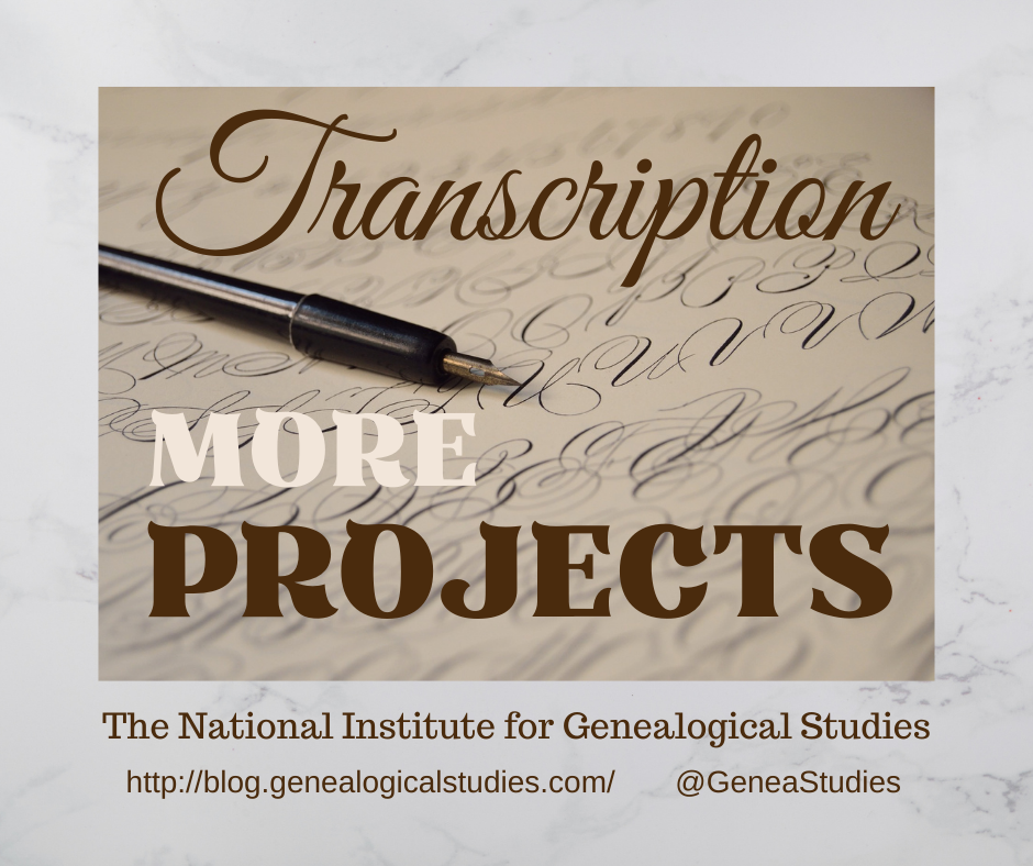 Transcription Tuesday – Practice with Projects