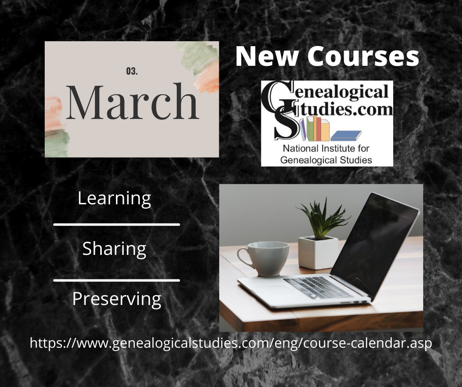 March – Learning, Sharing, Preserving
