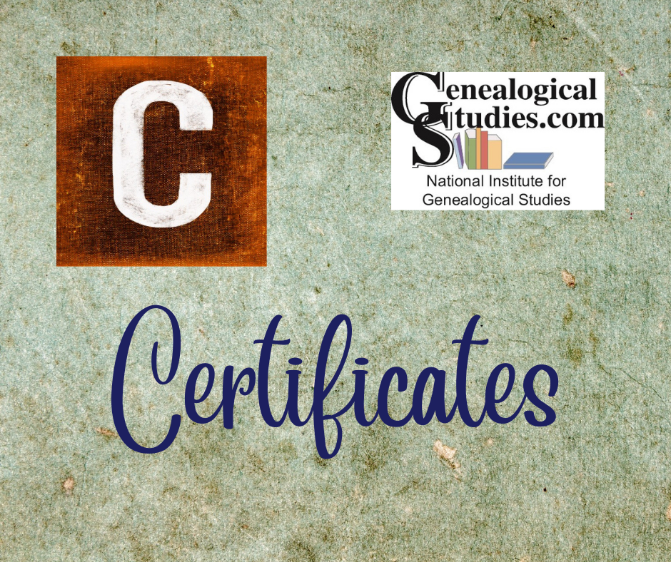 Research A-Z ~ Certificates