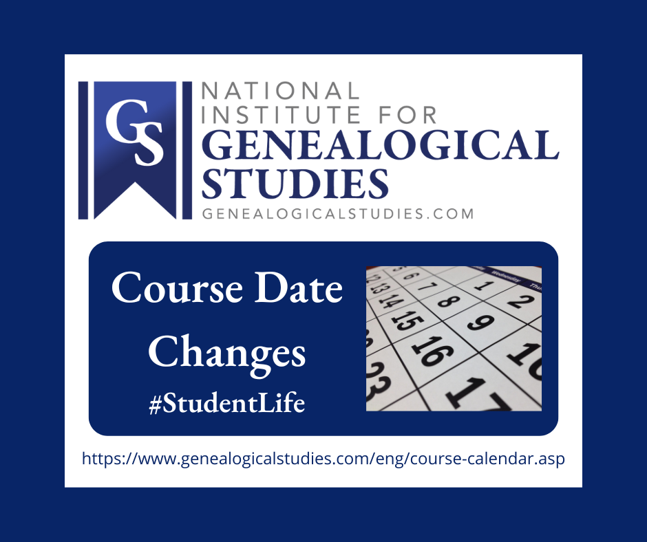 Course Date Changes