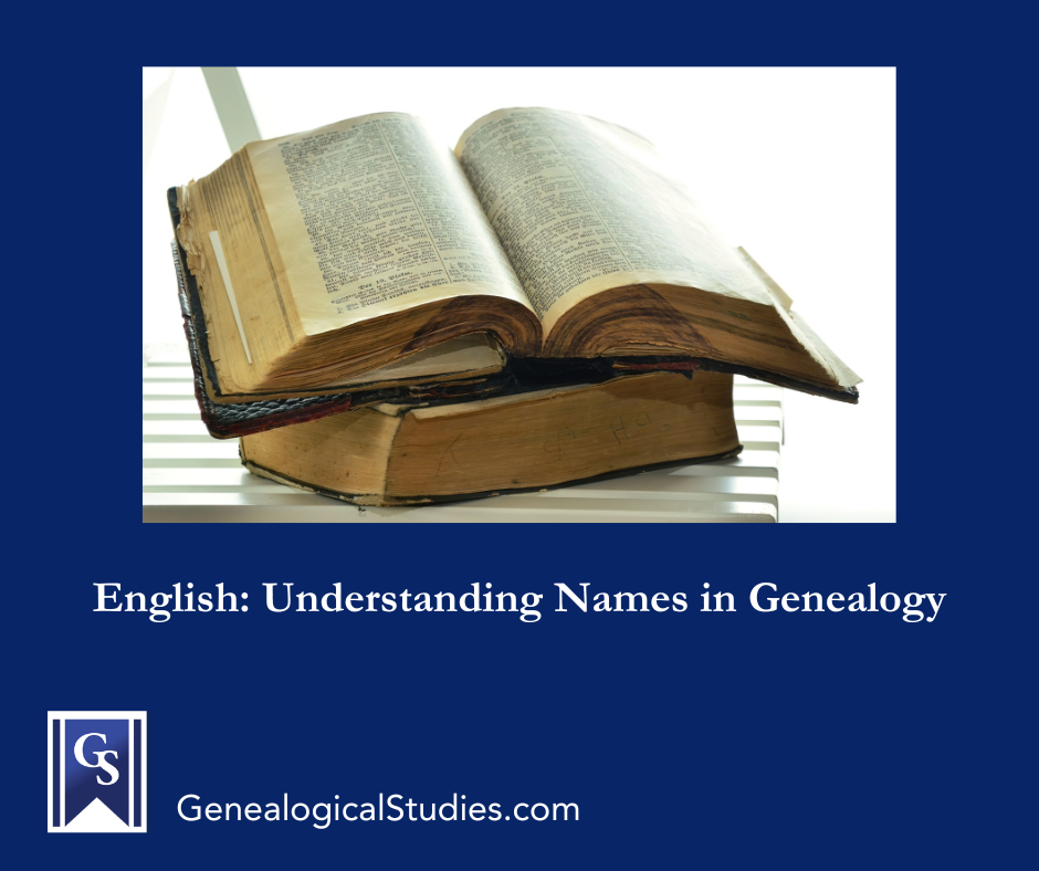 English Naming Patterns