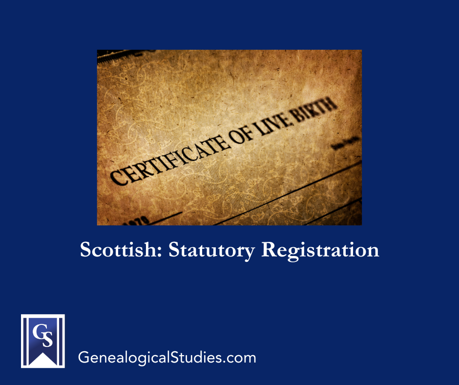 Scottish: Statutory Registration